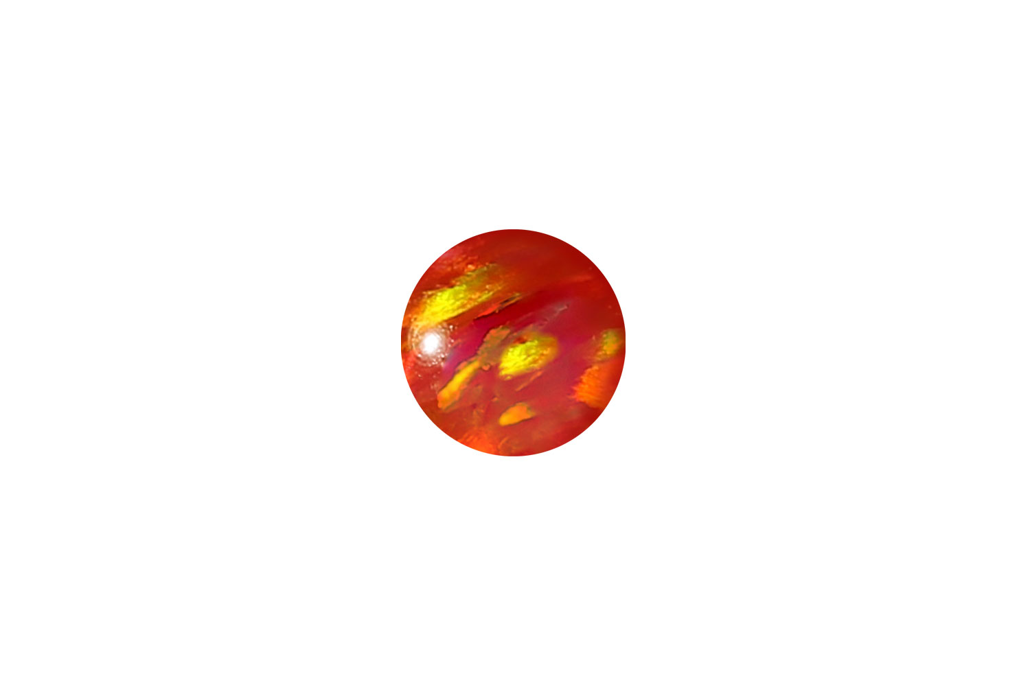 Synthetischer Opal Klemmkugel